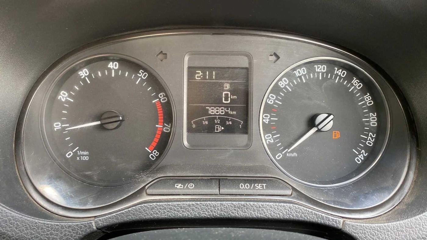 2019 Skoda Rapid AMBITION 1.6 MPI MT, Petrol, Manual, 79,013 km, Odometer Image