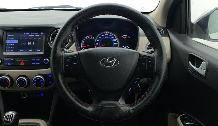 2018 Hyundai Grand i10 SPORTZ 1.2 KAPPA VTVT, Petrol, Manual, 47,062 km, Steering Wheel Close Up