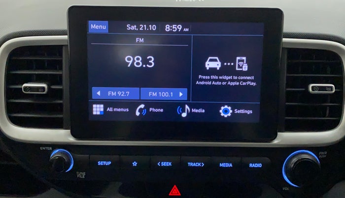 2021 Hyundai VENUE S+ 1.2, Petrol, Manual, 71,739 km, Infotainment System