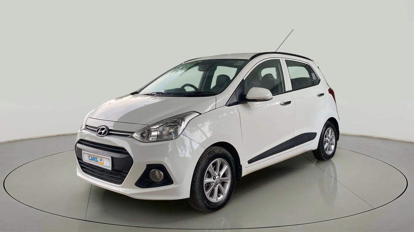 2015 Hyundai Grand i10 ASTA 1.2 KAPPA VTVT, CNG, Manual, 95,997 km, Left Front Diagonal