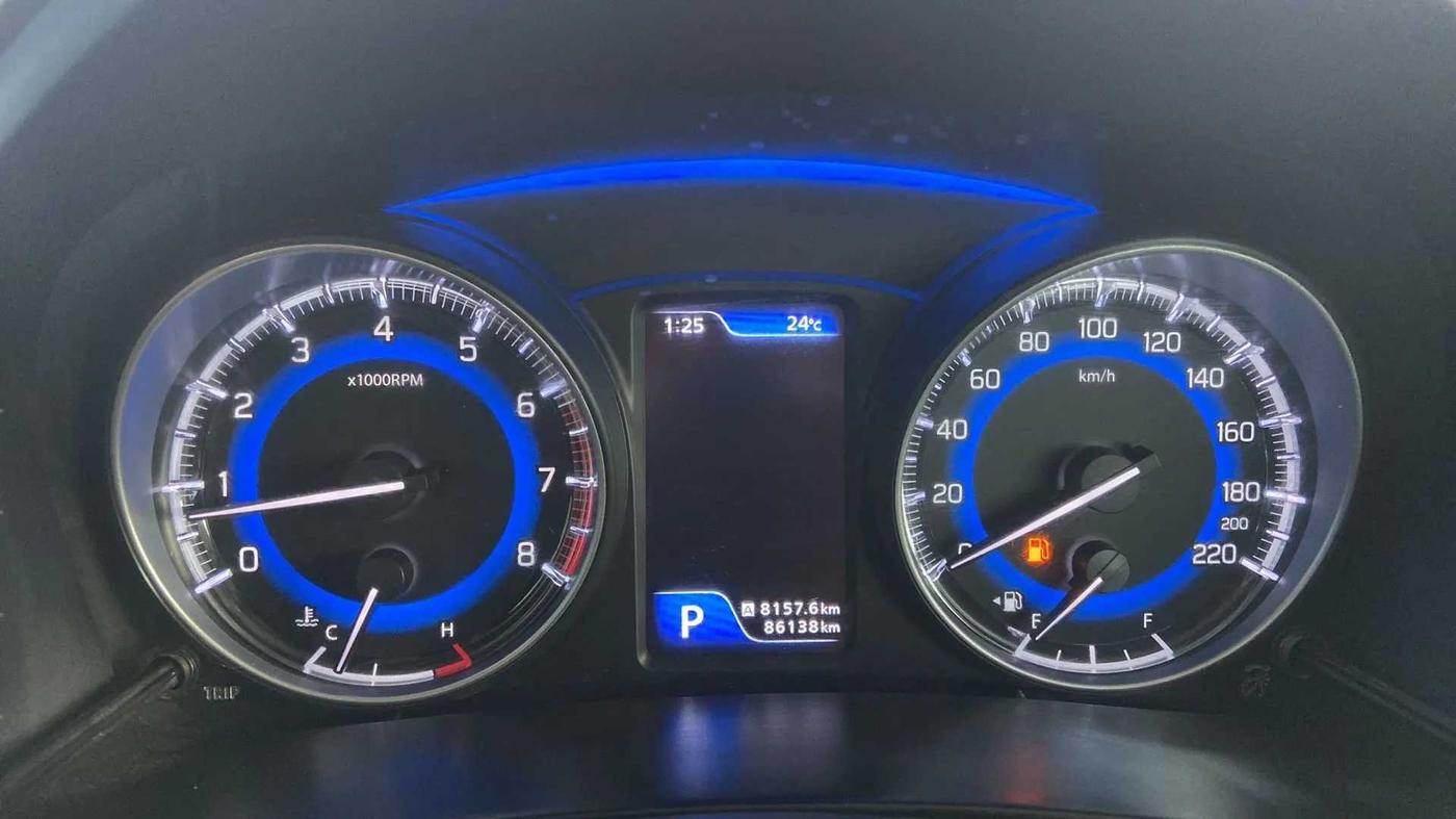 2019 Toyota Glanza V CVT, Petrol, Automatic, 86,125 km, Odometer Image