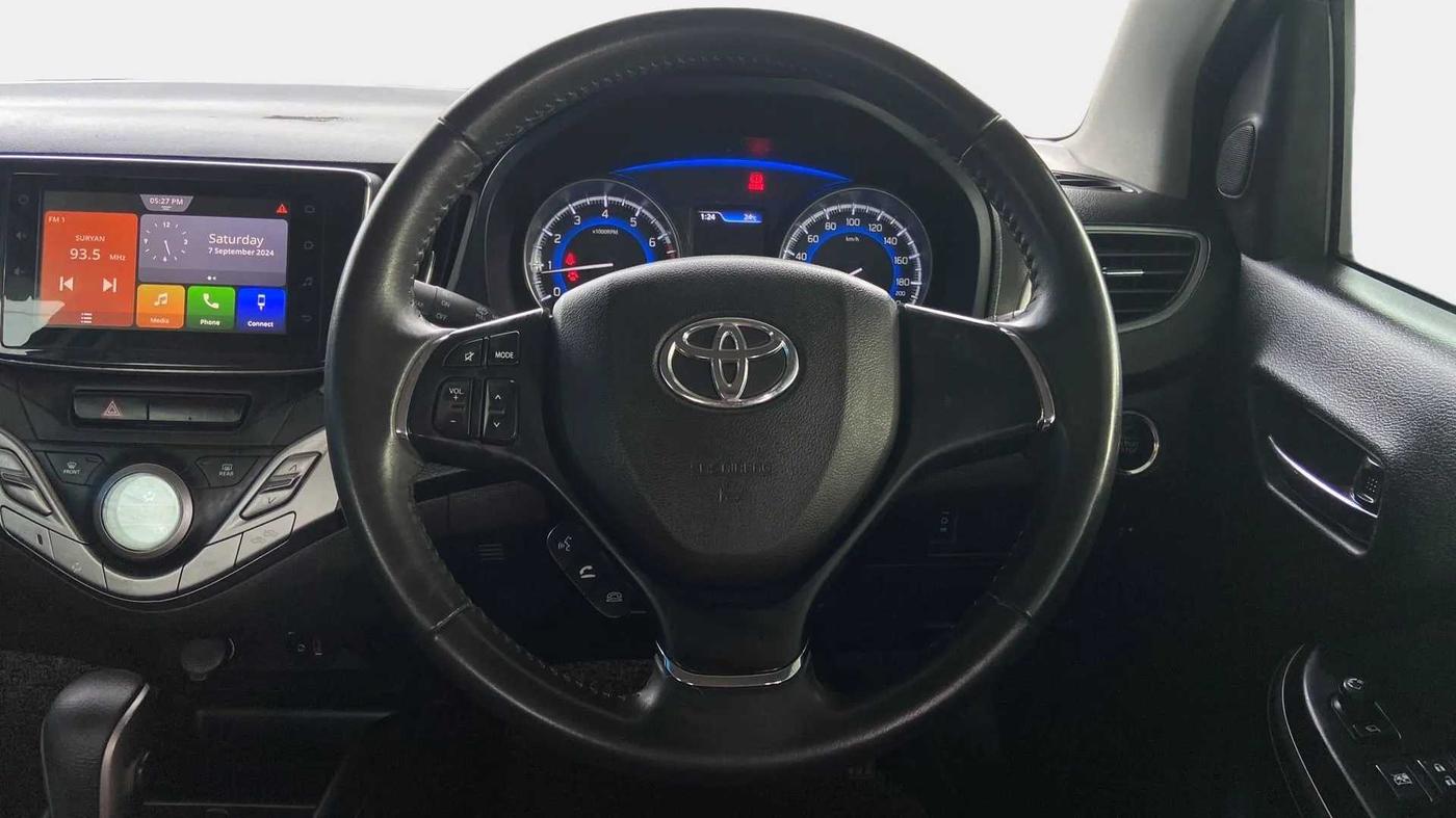 2019 Toyota Glanza V CVT, Petrol, Automatic, 86,125 km, Steering Wheel Close Up