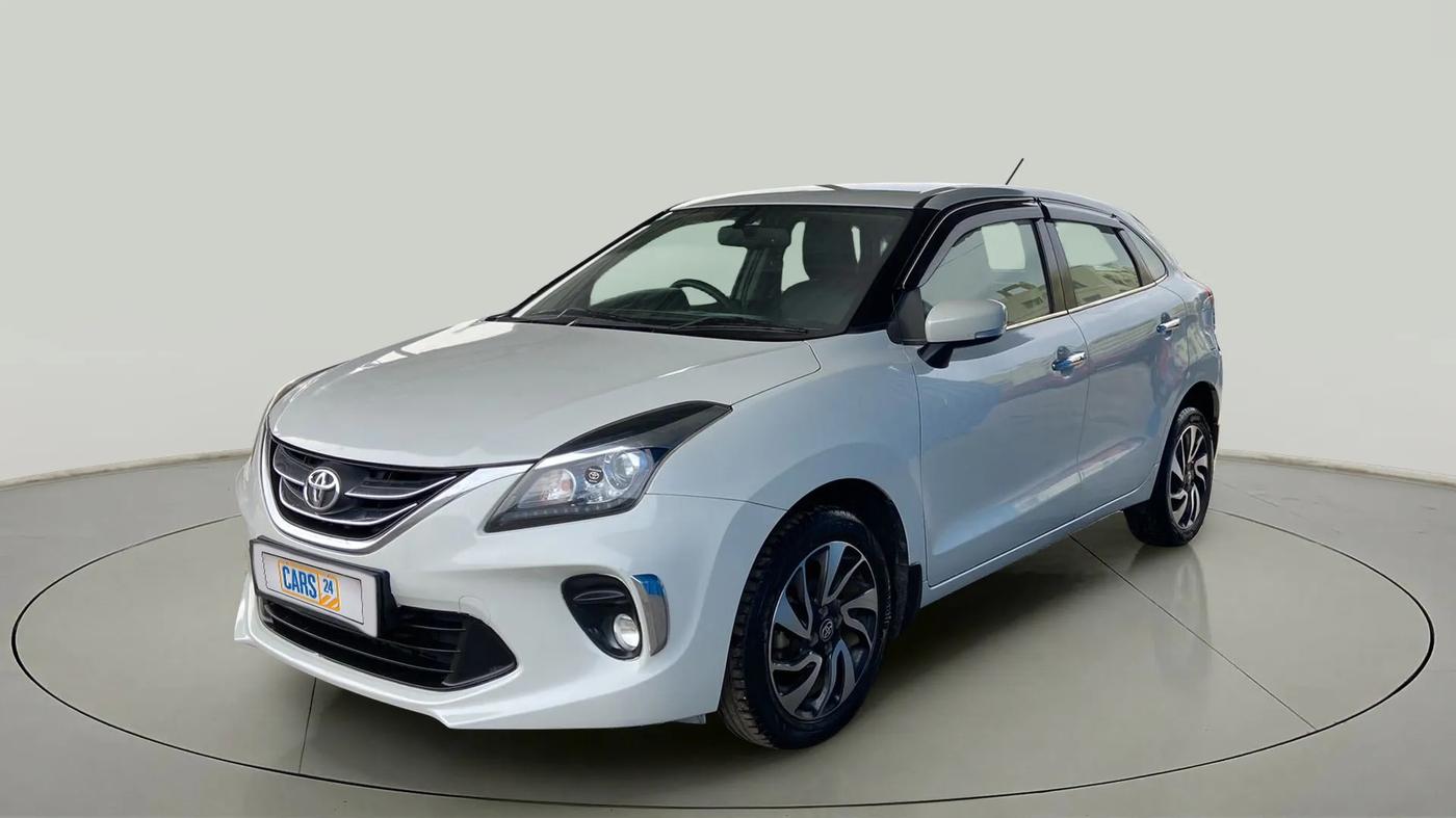 2019 Toyota Glanza V CVT, Petrol, Automatic, 86,125 km, Left Front Diagonal