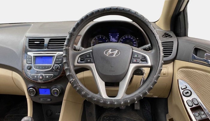 2014 Hyundai Verna FLUIDIC 1.4 VTVT CX, Petrol, Manual, 23,021 km, Steering Wheel Close Up