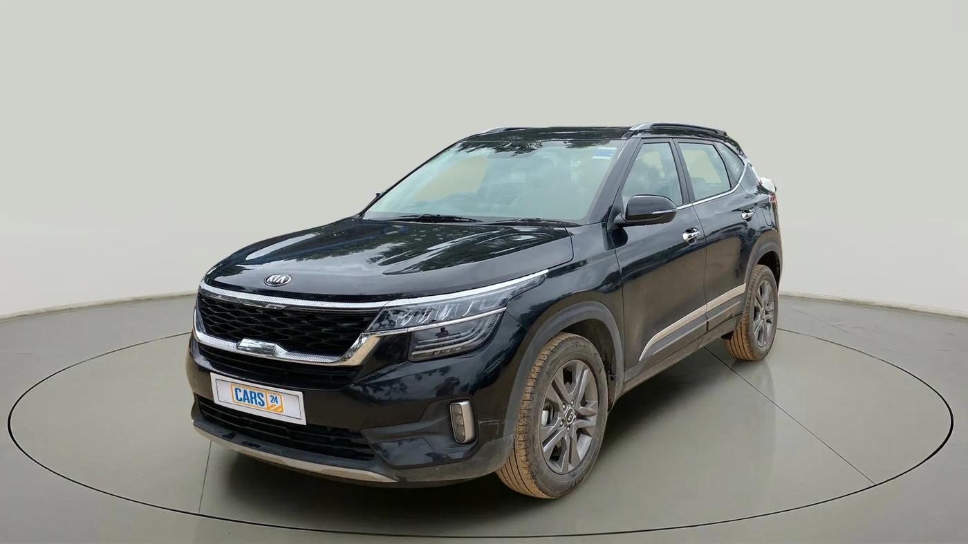 2020 KIA SELTOS HTX 1.5 PETROL, CNG, Manual, 40,530 km, Left Front Diagonal