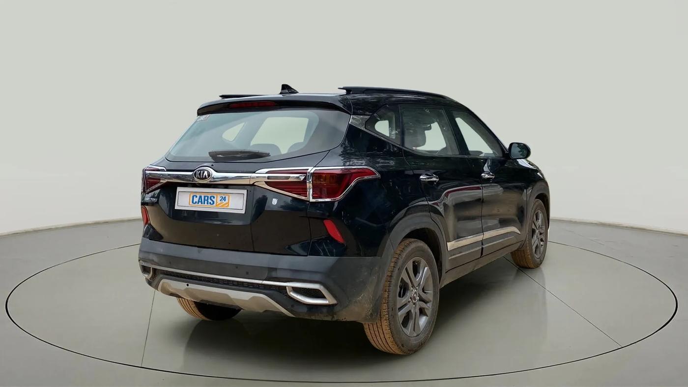 2020 KIA SELTOS HTX 1.5 PETROL, CNG, Manual, 40,530 km, Right Back Diagonal