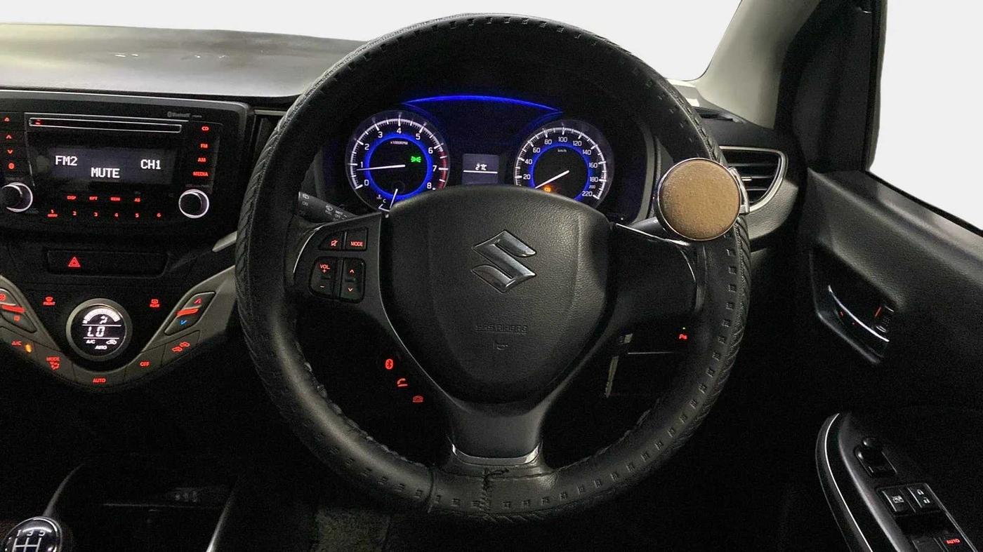 2017 Maruti Baleno DELTA PETROL 1.2, Petrol, Manual, 47,676 km, Steering Wheel Close Up