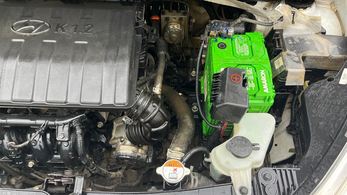 2019 Hyundai Grand i10 SPORTZ 1.2 KAPPA VTVT DUAL TONE, Petrol, Manual, 60,905 km, Engine View - Left