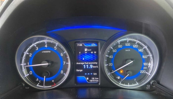2021 Toyota Glanza V, Petrol, Manual, 18,725 km, Odometer Image