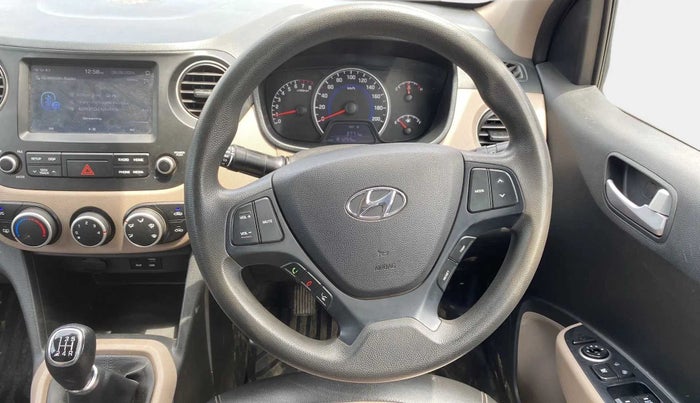 2018 Hyundai Grand i10 SPORTZ 1.2 KAPPA VTVT, CNG, Manual, 81,243 km, Steering Wheel Close Up