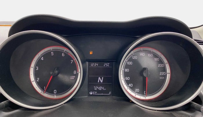2018 Maruti Swift ZXI AMT, Petrol, Automatic, 72,465 km, Odometer Image