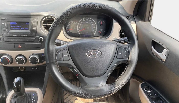 2016 Hyundai Grand i10 ASTA (O) AT 1.2 KAPPA VTVT, Petrol, Automatic, 45,196 km, Steering Wheel Close Up