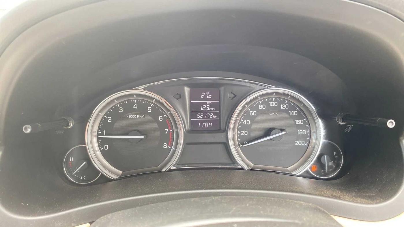 2016 Maruti Ciaz ZXI+, Petrol, Manual, 52,171 km, Odometer Image