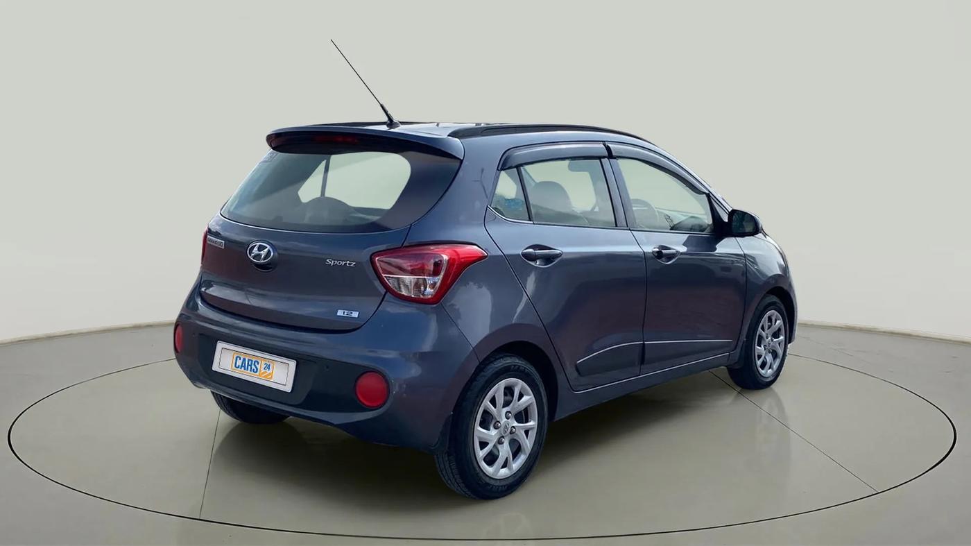 2018 Hyundai Grand i10 SPORTZ 1.2 KAPPA VTVT, Petrol, Manual, 63,049 km, Right Back Diagonal
