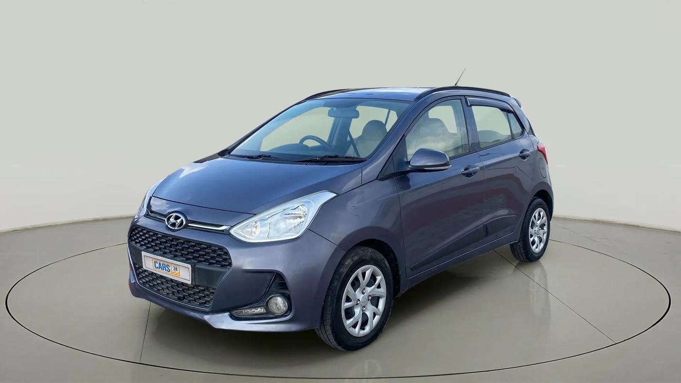 2018 Hyundai Grand i10 SPORTZ 1.2 KAPPA VTVT, Petrol, Manual, 63,049 km, Left Front Diagonal