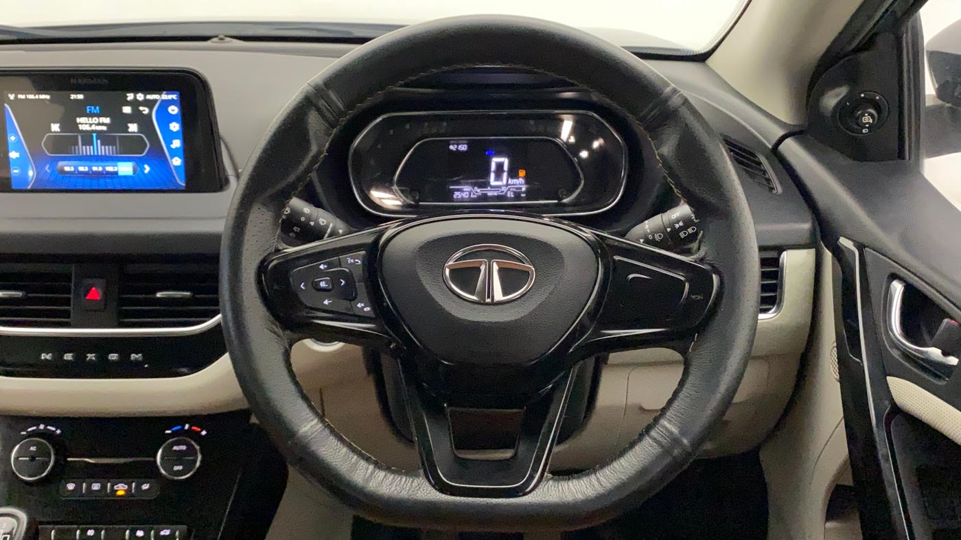 2021 Tata NEXON XZ PLUS PETROL, Petrol, Manual, 25,544 km, Steering Wheel Close Up