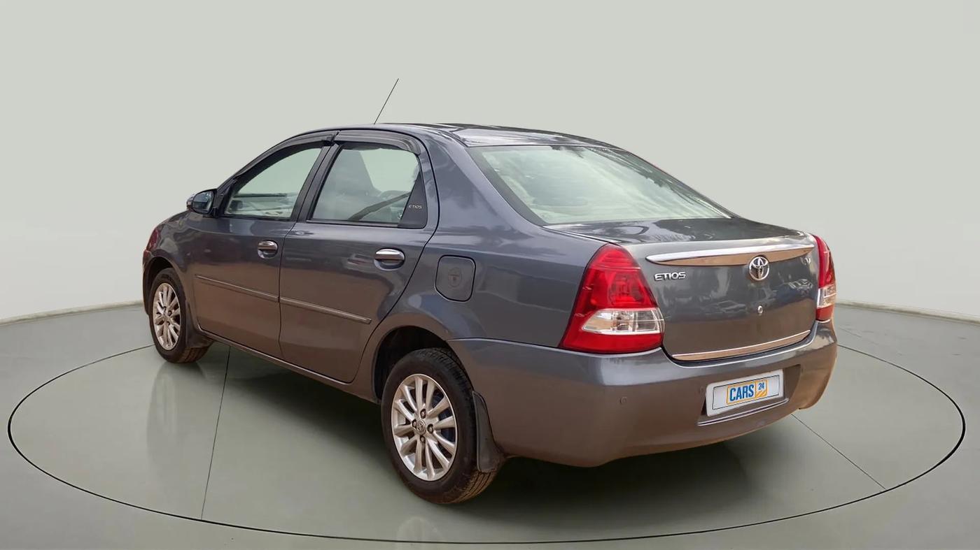 2014 Toyota Etios V, Petrol, Manual, 54,355 km, Left Back Diagonal