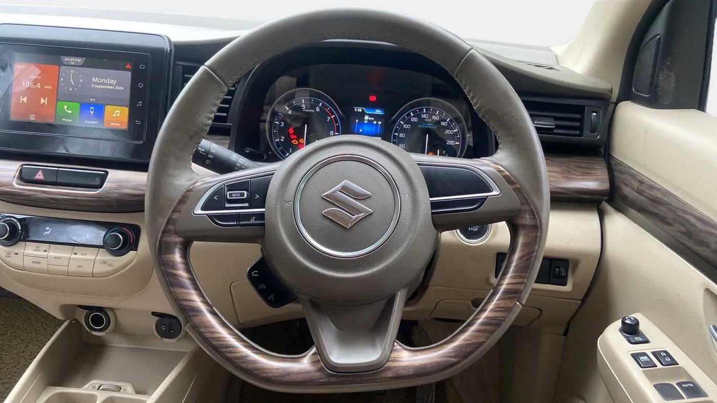 2021 Maruti Ertiga ZXI+ SHVS, Petrol, Manual, 45,969 km, Steering Wheel Close Up