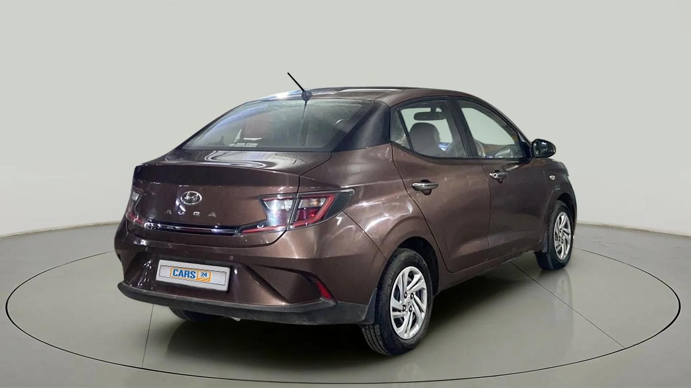 2020 Hyundai AURA S 1.2 CNG, CNG, Manual, 68,868 km, Right Back Diagonal