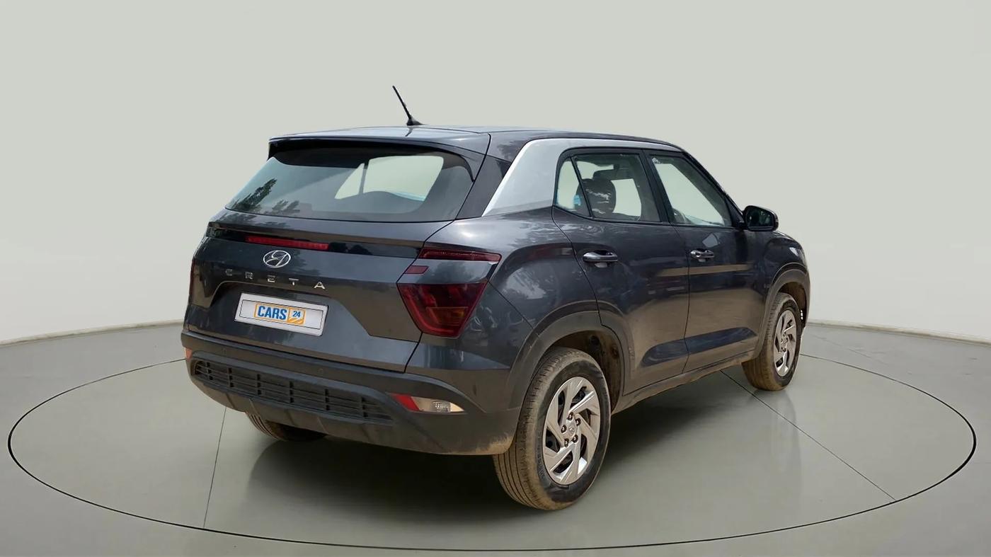 2020 Hyundai Creta E 1.5 PETROL, CNG, Manual, 44,001 km, Right Back Diagonal