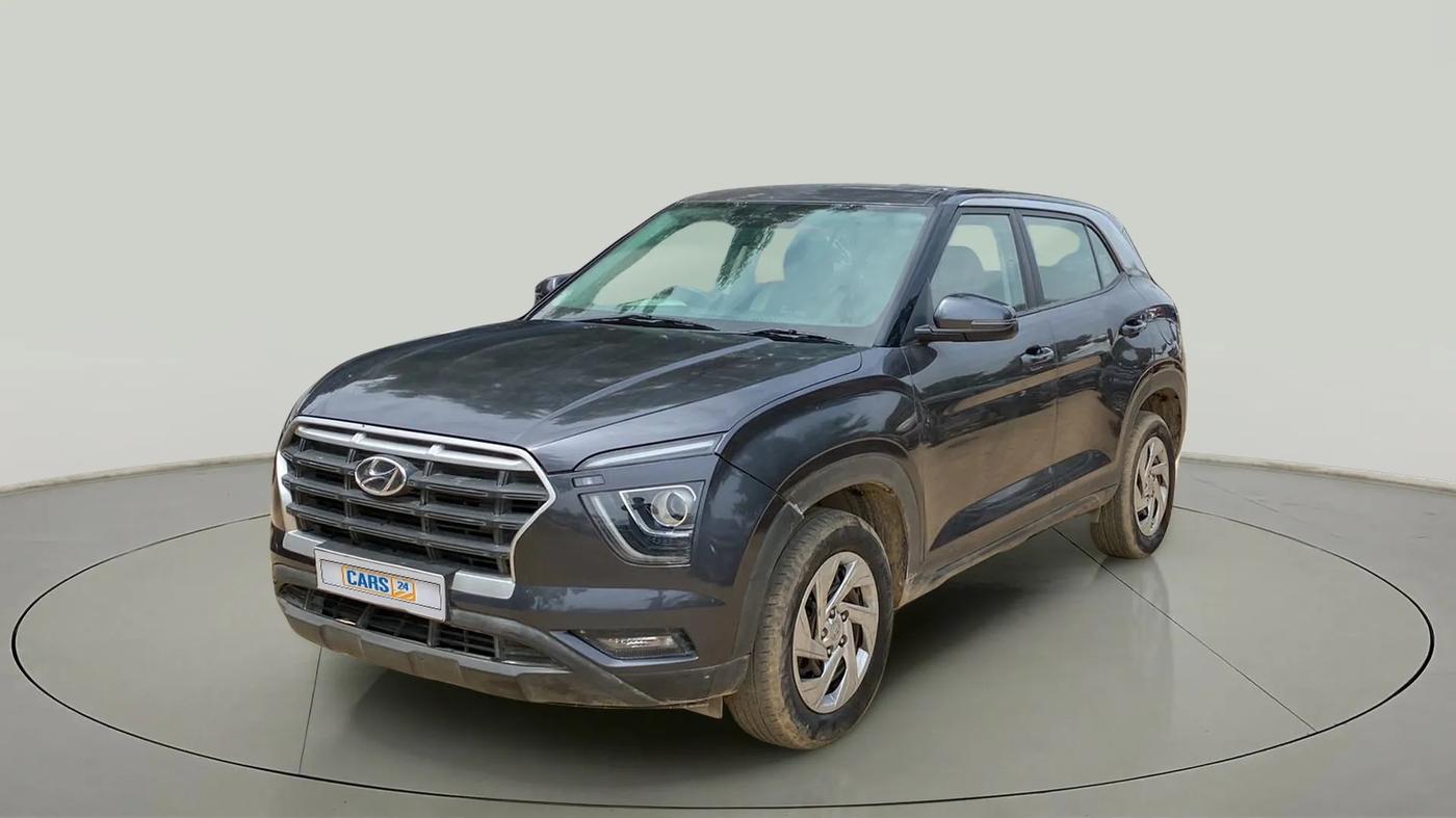 2020 Hyundai Creta E 1.5 PETROL, CNG, Manual, 44,001 km, Left Front Diagonal