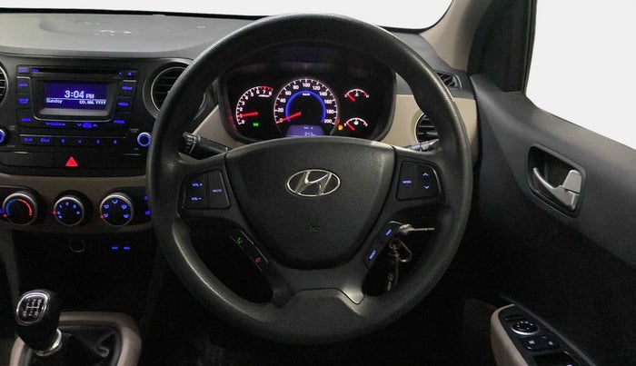 2015 Hyundai Grand i10 SPORTZ 1.2 KAPPA VTVT, Petrol, Manual, 33,809 km, Steering Wheel Close Up