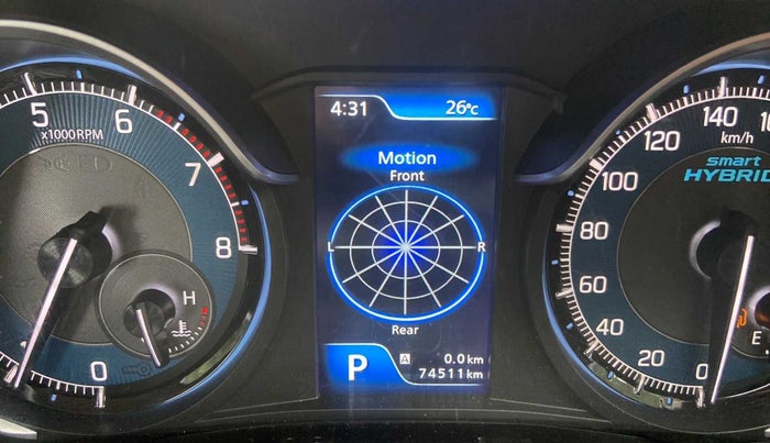 2020 Maruti XL6 ALPHA AT, Petrol, Automatic, 74,491 km, Odometer Image