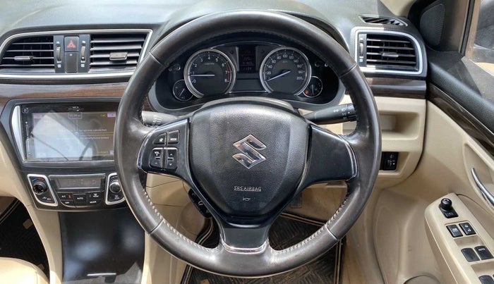 2017 Maruti Ciaz ALPHA 1.4 PETROL, Petrol, Manual, 91,883 km, Steering Wheel Close Up