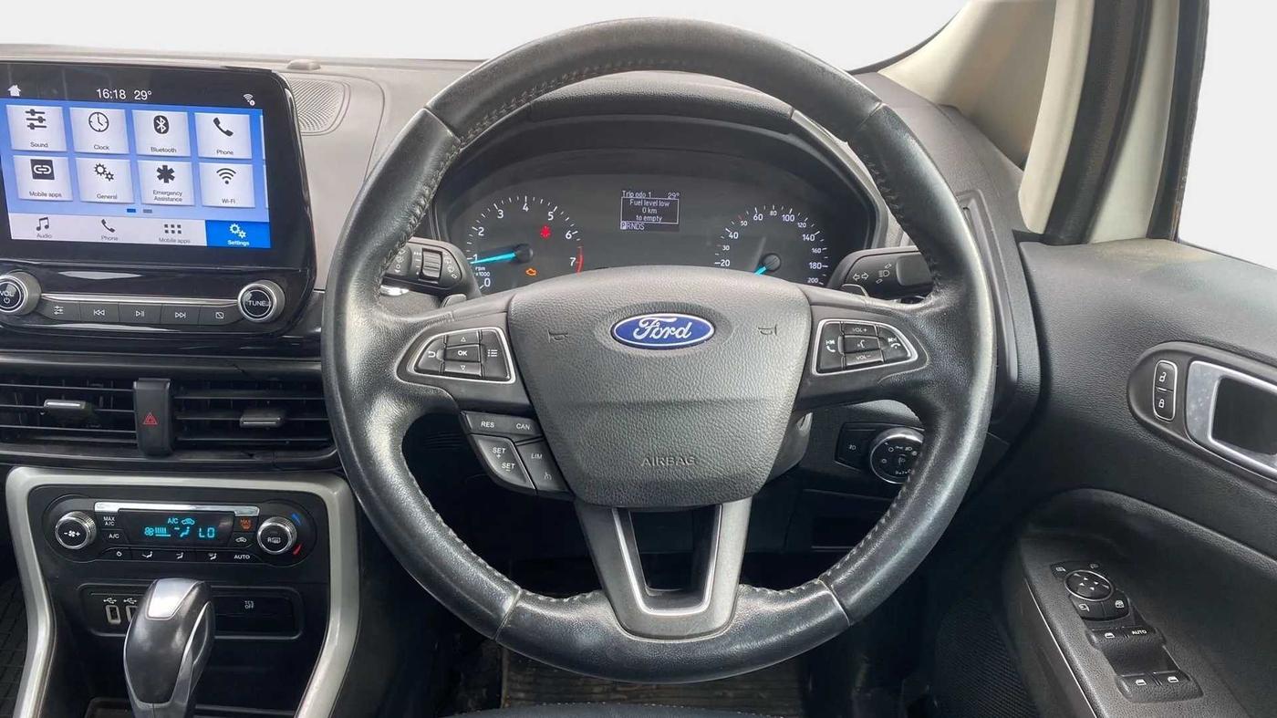 2018 Ford Ecosport TITANIUM + 1.5L PETROL AT, Petrol, Automatic, 60,153 km, Steering Wheel Close Up