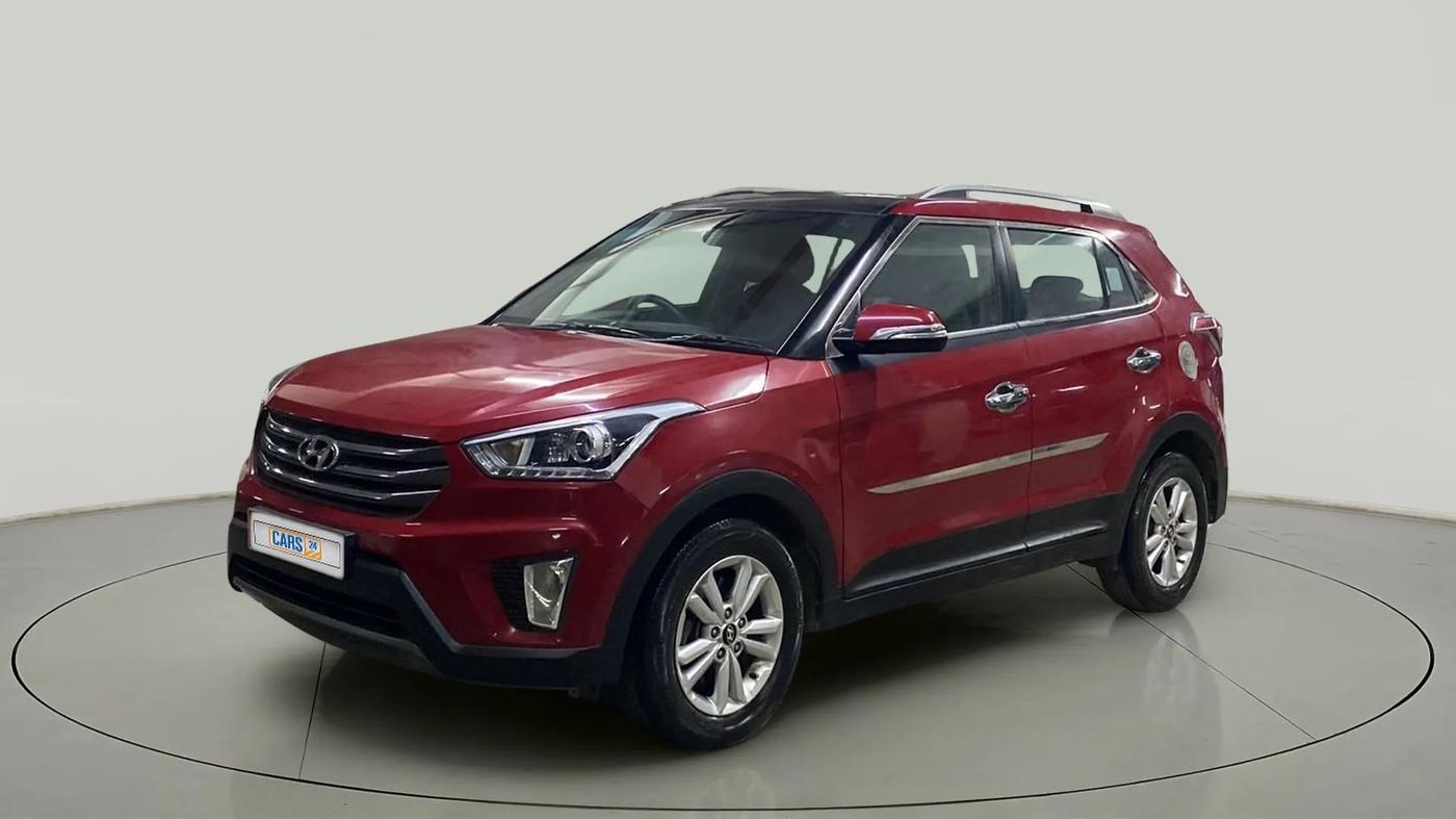 2015 Hyundai Creta SX PLUS AT 1.6 DIESEL, Diesel, Automatic, 1,12,447 km, Left Front Diagonal