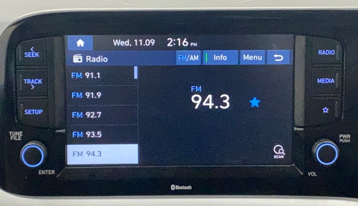 2021 Hyundai GRAND I10 NIOS SPORTZ AMT 1.2 KAPPA VTVT, Petrol, Automatic, 13,060 km, Infotainment System