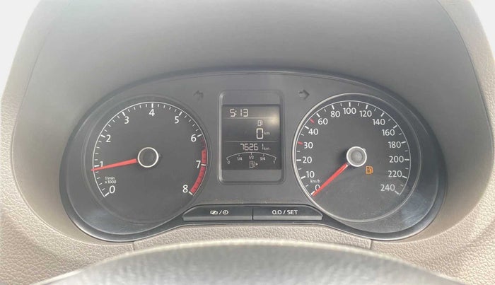 2015 Volkswagen Vento HIGHLINE 1.6 MPI, Petrol, Manual, 76,237 km, Odometer Image