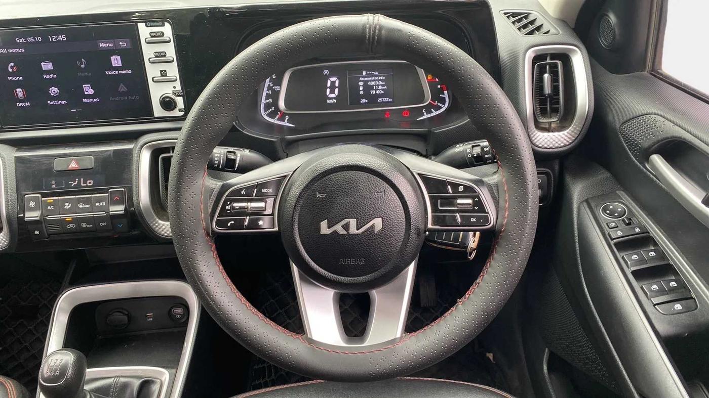 2023 KIA SONET HTK PLUS 1.2, Petrol, Manual, 25,714 km, Steering Wheel Close Up