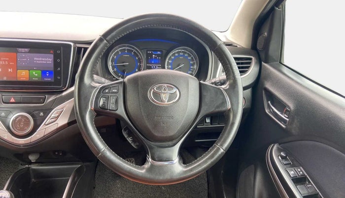 2019 Toyota Glanza V, Petrol, Manual, 93,140 km, Steering Wheel Close Up