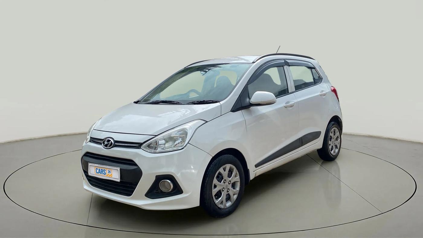 2016 Hyundai Grand i10 SPORTZ 1.2 KAPPA VTVT, Petrol, Manual, 1,00,366 km, Left Front Diagonal