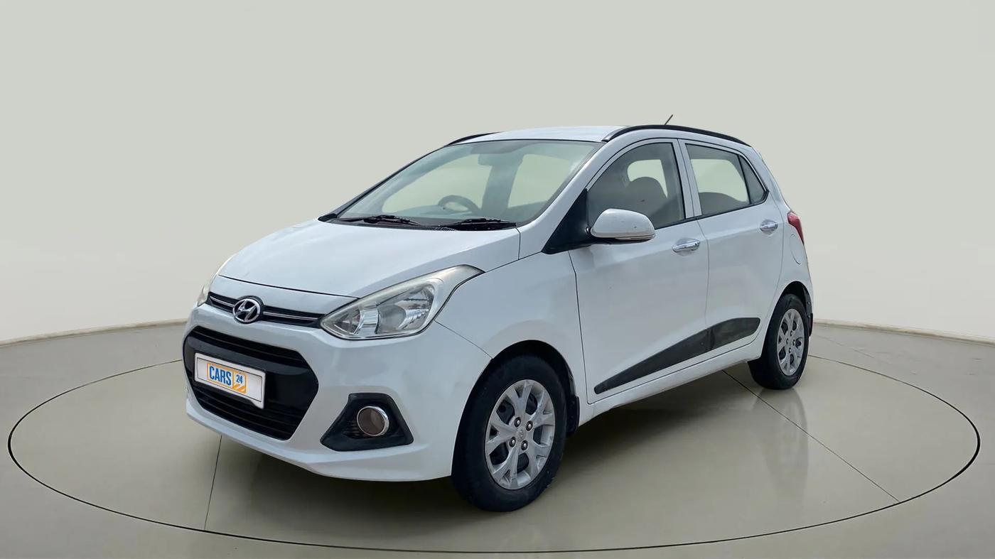 2014 Hyundai Grand i10 SPORTZ 1.2 KAPPA VTVT, Petrol, Manual, 81,723 km, Left Front Diagonal