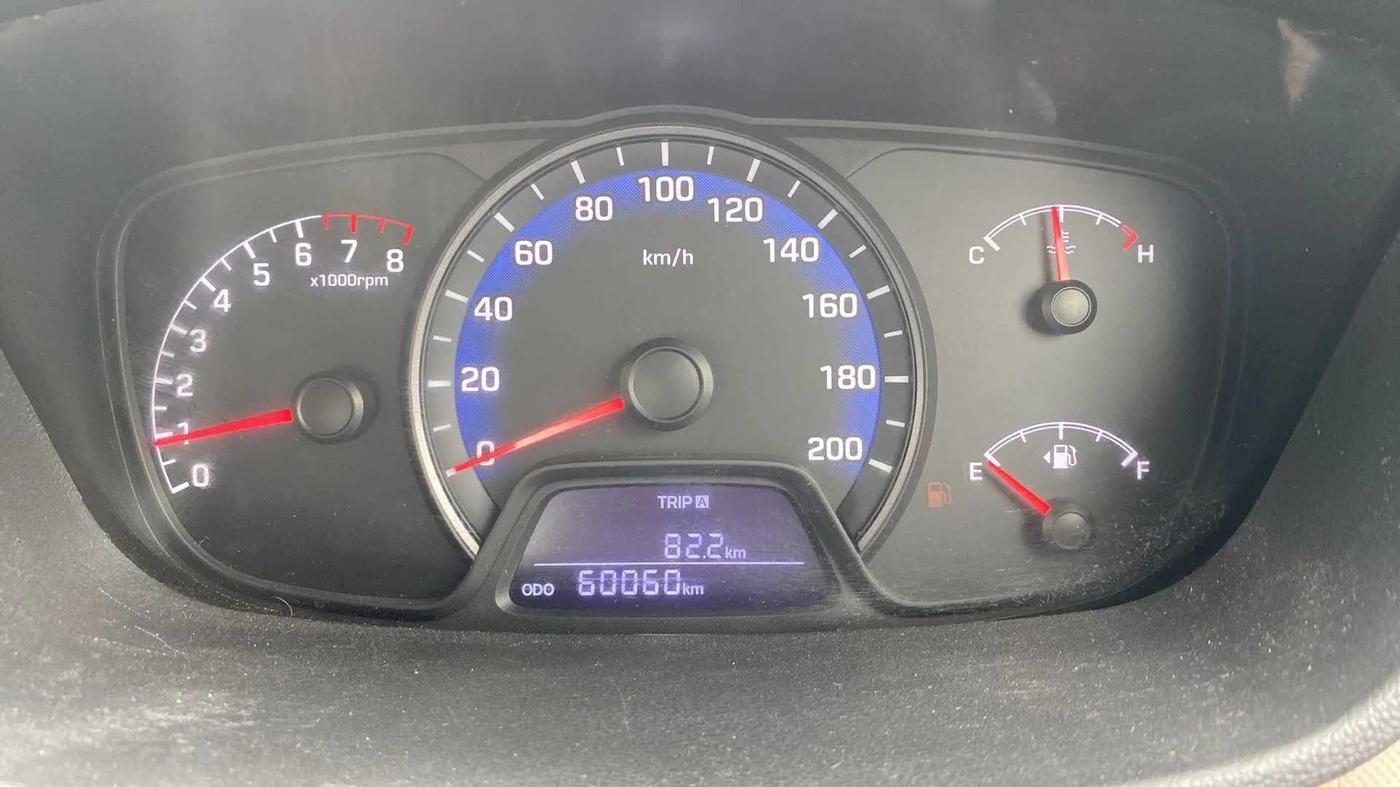 2014 Hyundai Xcent S 1.2, Petrol, Manual, 60,049 km, Odometer Image