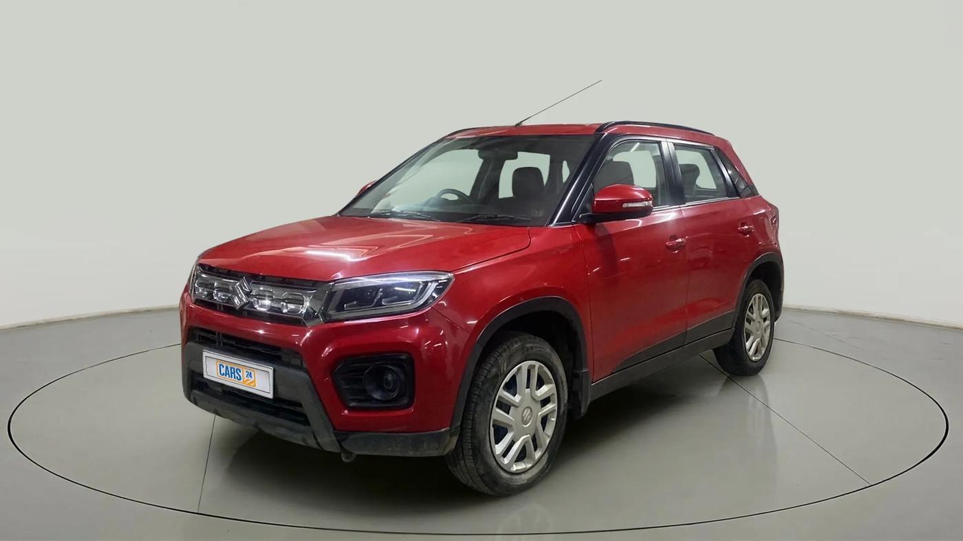 2022 Maruti Vitara Brezza VXI AT SHVS, Petrol, Automatic, 9,370 km, Left Front Diagonal
