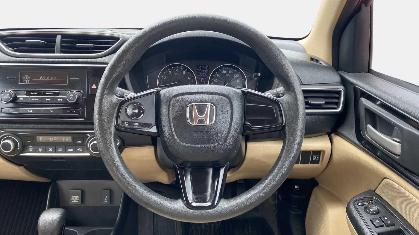 2018 Honda Amaze 1.2L I-VTEC V CVT, Petrol, Automatic, 17,506 km, Steering Wheel Close Up