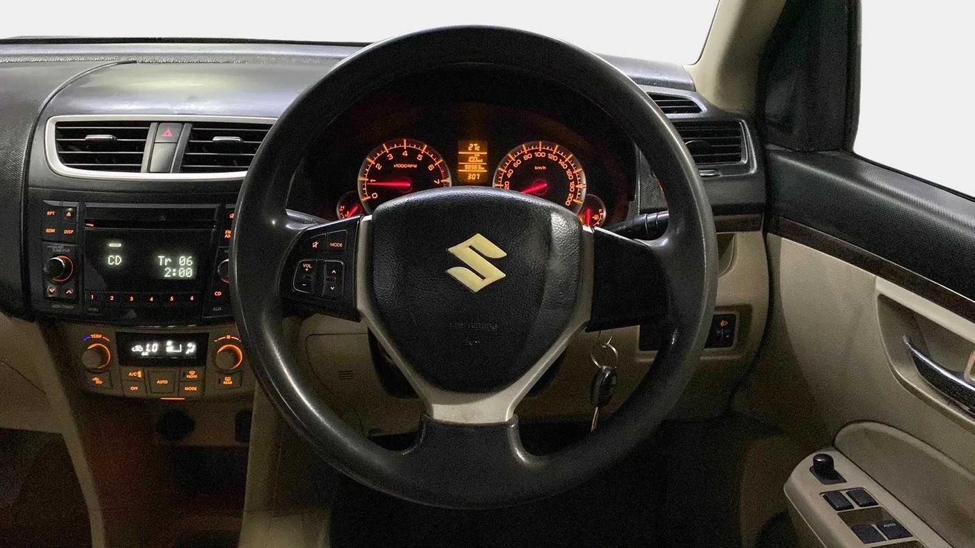 2014 Maruti Swift Dzire ZXI, Petrol, Manual, 99,148 km, Steering Wheel Close Up