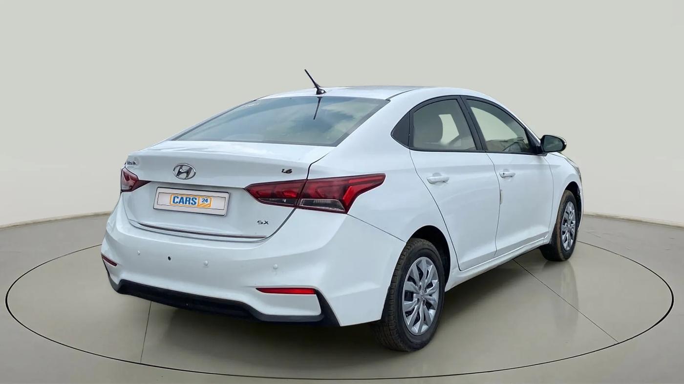 2019 Hyundai Verna 1.4 E PETROL, Petrol, Manual, 48,964 km, Right Back Diagonal