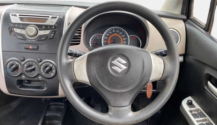 2013 Maruti Wagon R 1.0 VXI, Petrol, Manual, 59,154 km, Steering Wheel Close Up