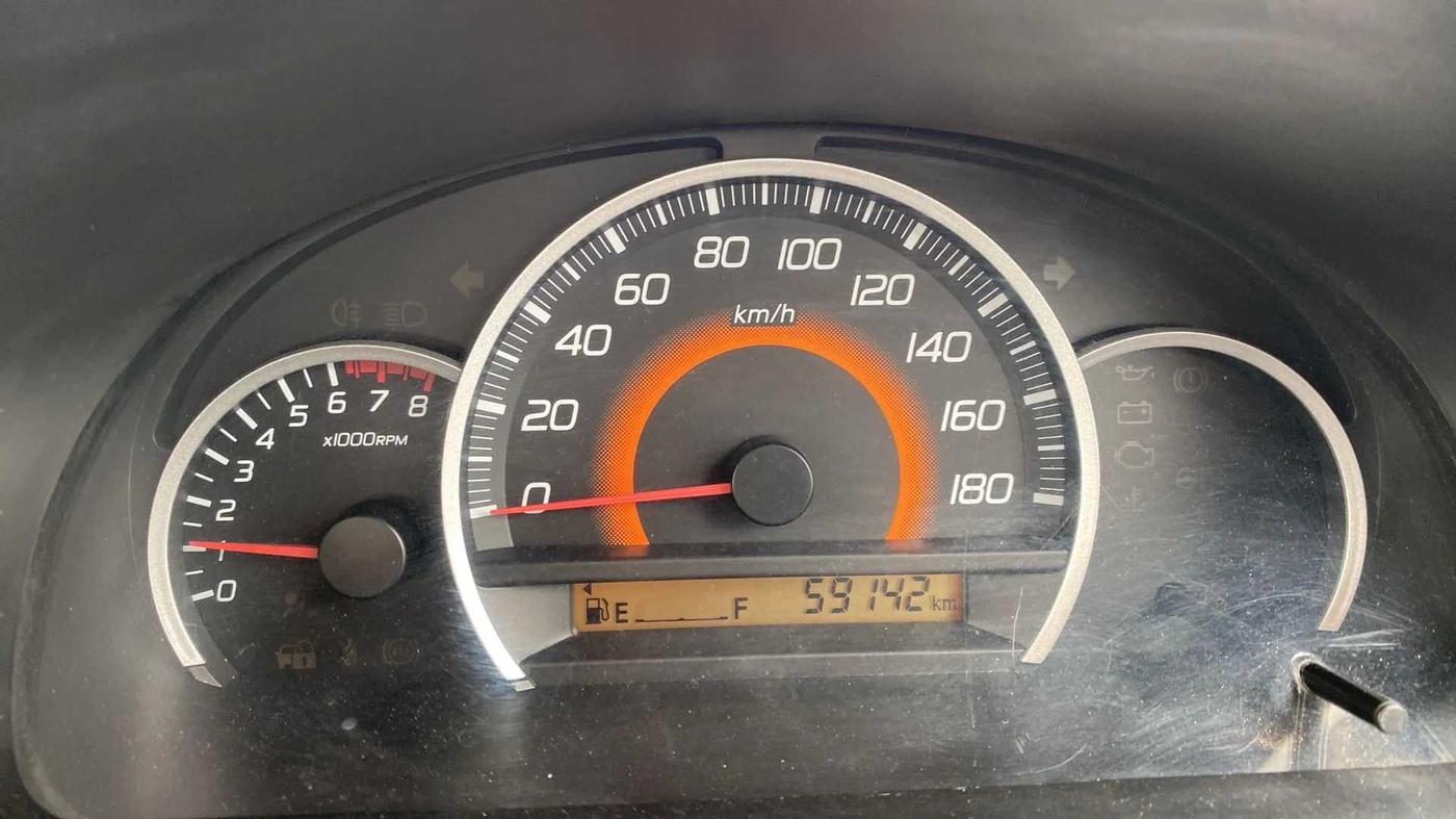 2013 Maruti Wagon R 1.0 VXI, Petrol, Manual, 59,154 km, Odometer Image