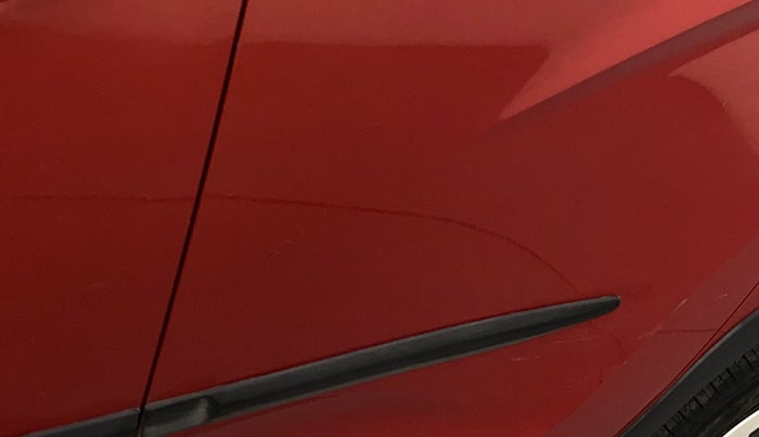 2016 Mahindra Kuv100 K4 6 STR, Petrol, Manual, 80,036 km, Rear left door - Minor scratches