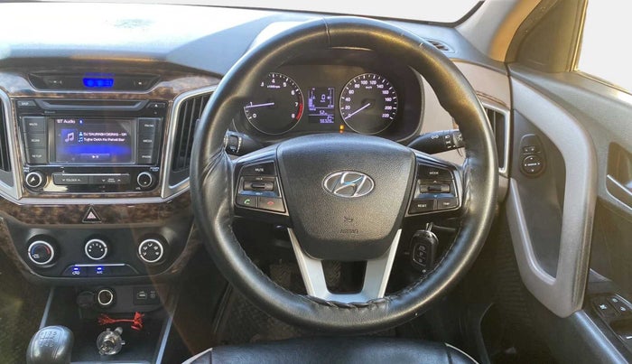 2017 Hyundai Creta E PLUS 1.6 PETROL, Petrol, Manual, 96,366 km, Steering Wheel Close Up