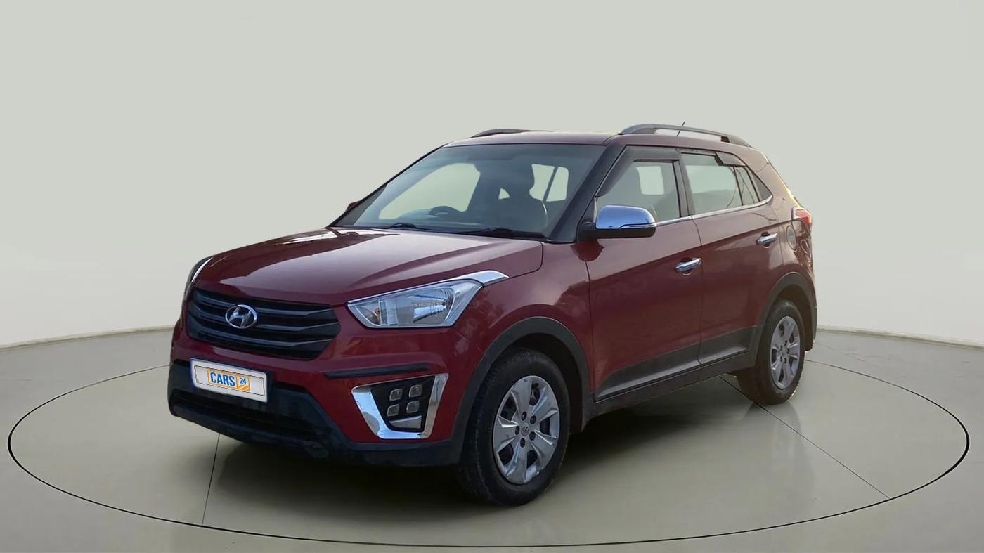 2017 Hyundai Creta E PLUS 1.6 PETROL, Petrol, Manual, 96,366 km, Left Front Diagonal