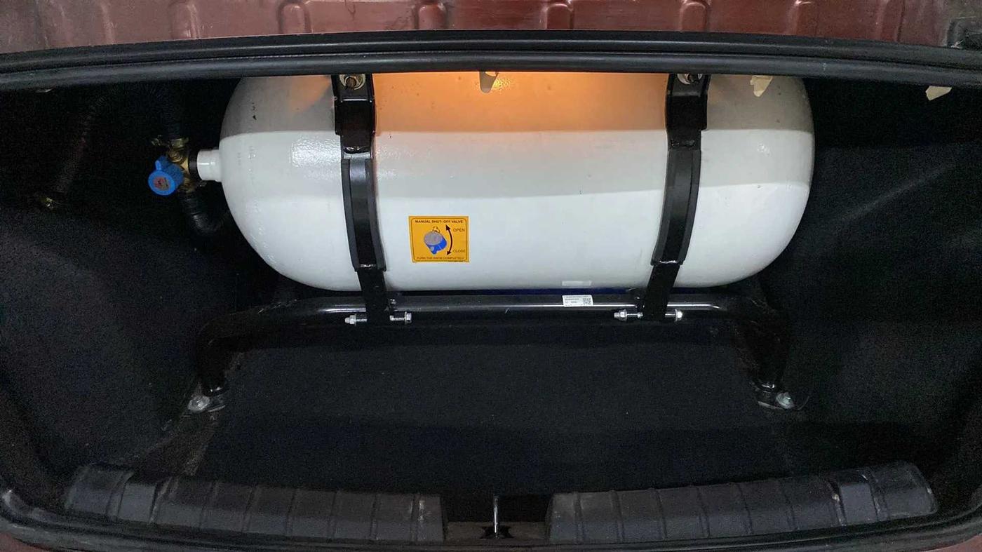 2022 Tata TIGOR XZ PLUS CNG DUAL TONE, CNG, Manual, 13,590 km, Boot Inside