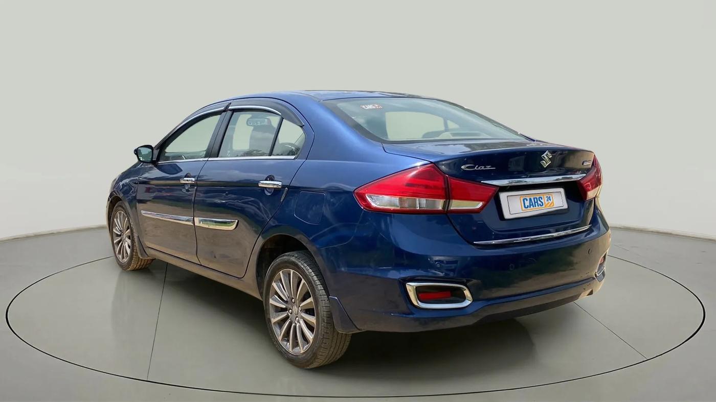 2019 Maruti Ciaz ALPHA  AT 1.5 SHVS PETROL, Petrol, Automatic, 83,454 km, Left Back Diagonal