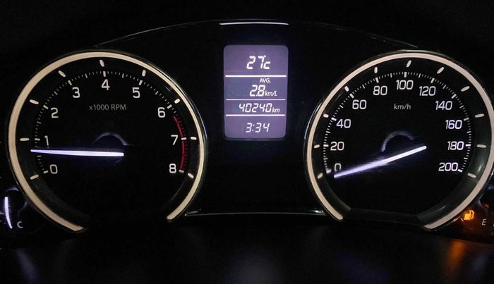 2015 Maruti Ciaz VXI+, Petrol, Manual, 40,264 km, Odometer Image