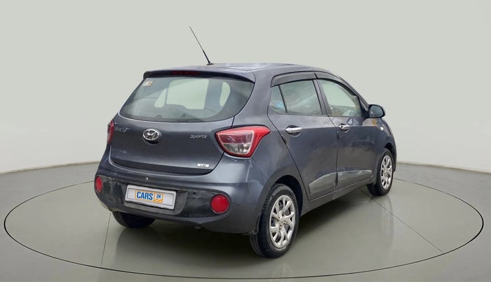 2017 Hyundai Grand i10 SPORTZ 1.2 KAPPA VTVT, Petrol, Manual, 39,088 km, Right Back Diagonal